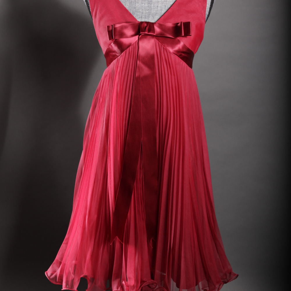 60's Vintage Red Baby Doll Dress Size 6